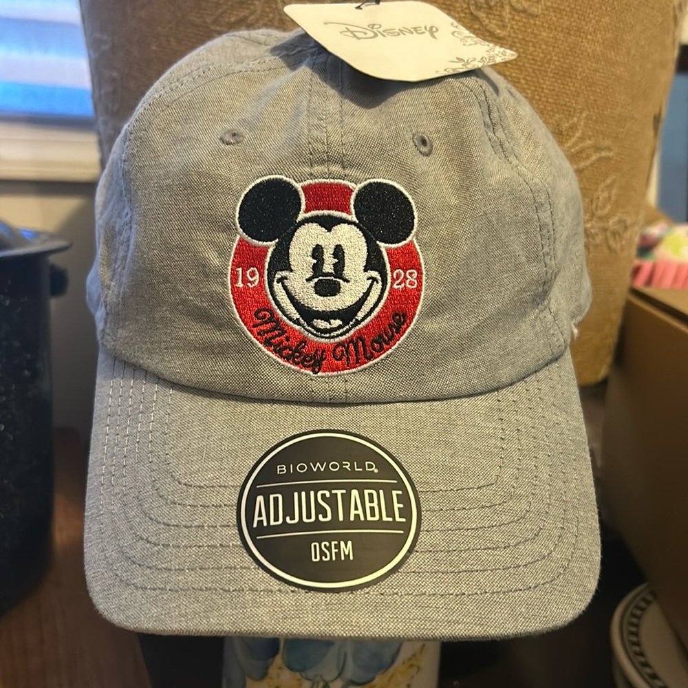 NWT Disney Mickey Mouse adjustable hat. One size fits most.